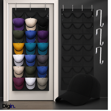 Cargar imagen en el visor de la galería, ORGANIZADOR DE GORRAS COLGANTE – Ahorra espacio y mantén tu colección.