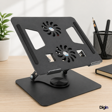 Cargar imagen en el visor de la galería, SOPORTE PARA LAPTOP CON ENFRIAMIENTO ACTIVO - Elimina el Calor y el Dolor al Instante