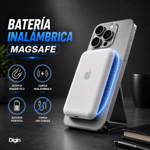 Cargar imagen en el visor de la galería, BATERÍA INALÁMBRICA MAGSAFE - Carga magnética rápida, práctica y sin cables.
